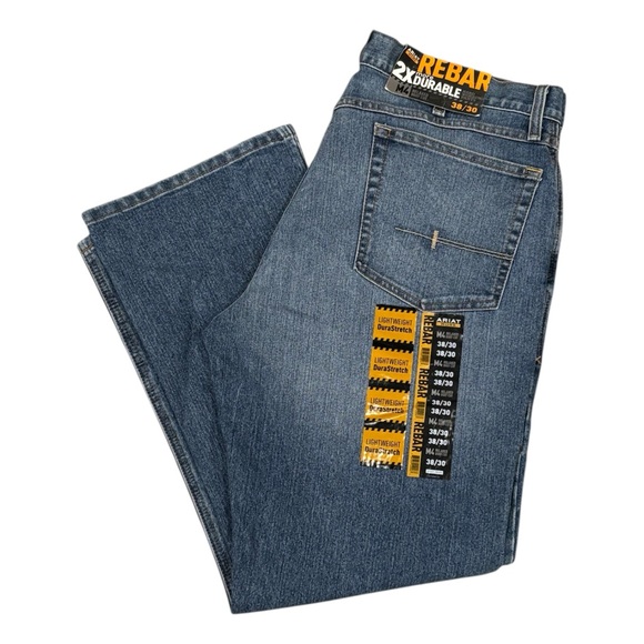 Men’s Ariat Rebar M4 Relaxed Bootcut jeans NWT - Picture 1 of 5